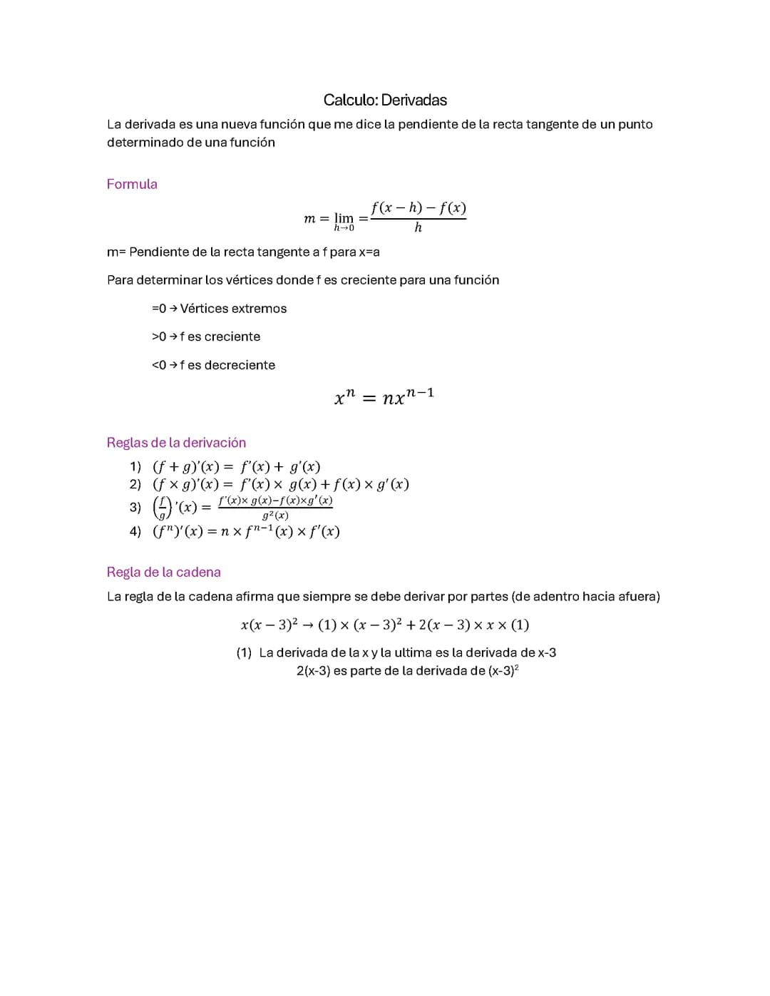 Derivadas