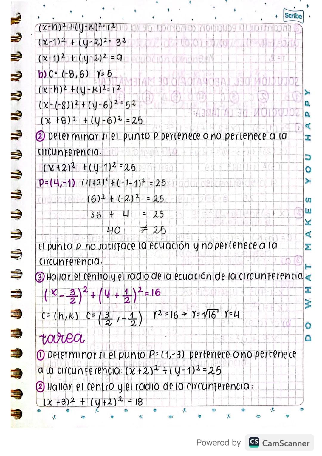 Scribe
+
Febrero 5/2021
circunferencia
Lugar geométrico del conjunto de todos los puntos en
un mismo piano que están a una distancia constan