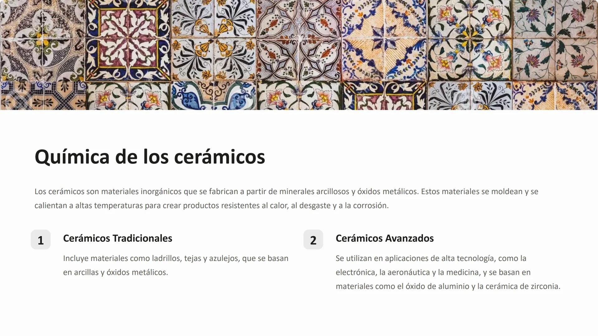 la química de los
materiales de
construcción
La química juega un papel crucial en la comprensión y el desarrollo de los
materiales de constr