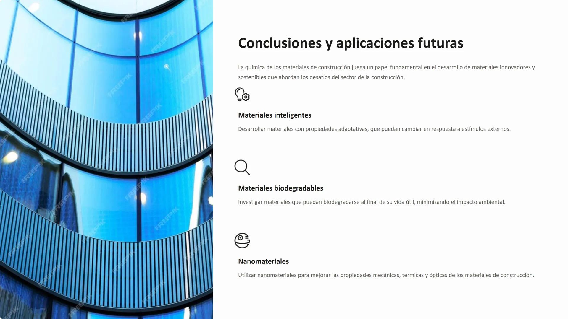 la química de los
materiales de
construcción
La química juega un papel crucial en la comprensión y el desarrollo de los
materiales de constr