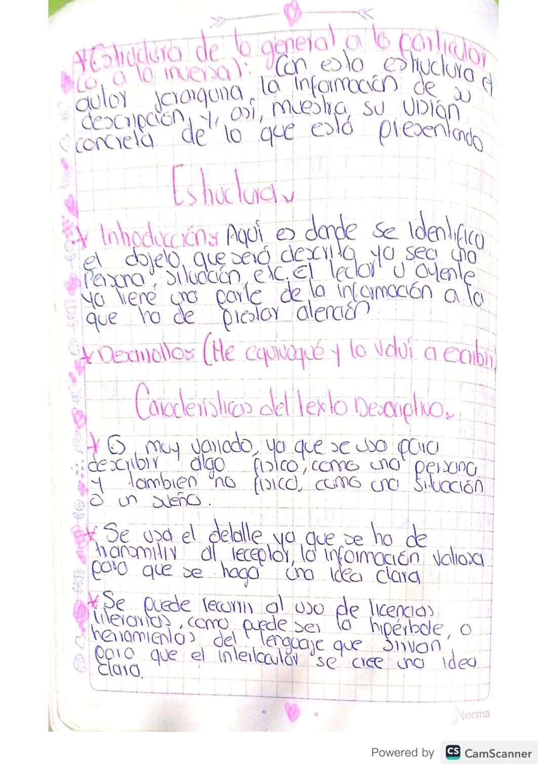 Textos Descriptivosu
(0) Textos descriptives son conjunto de
Calabras y
menle
frases ordenadas
delalla los caroderi
=
autonomo y con un sent