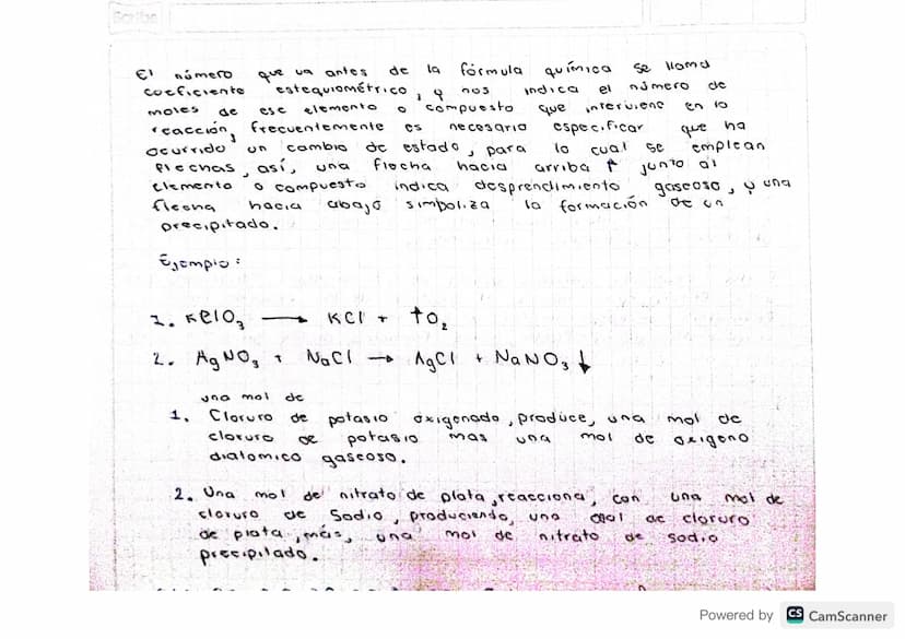 16-04-23
Reacciones Químicas
Scribe
ყი
o más
una °
Una reacción química es
proceso co el cual 659
Sustancias, denominada reactivos, se
trans