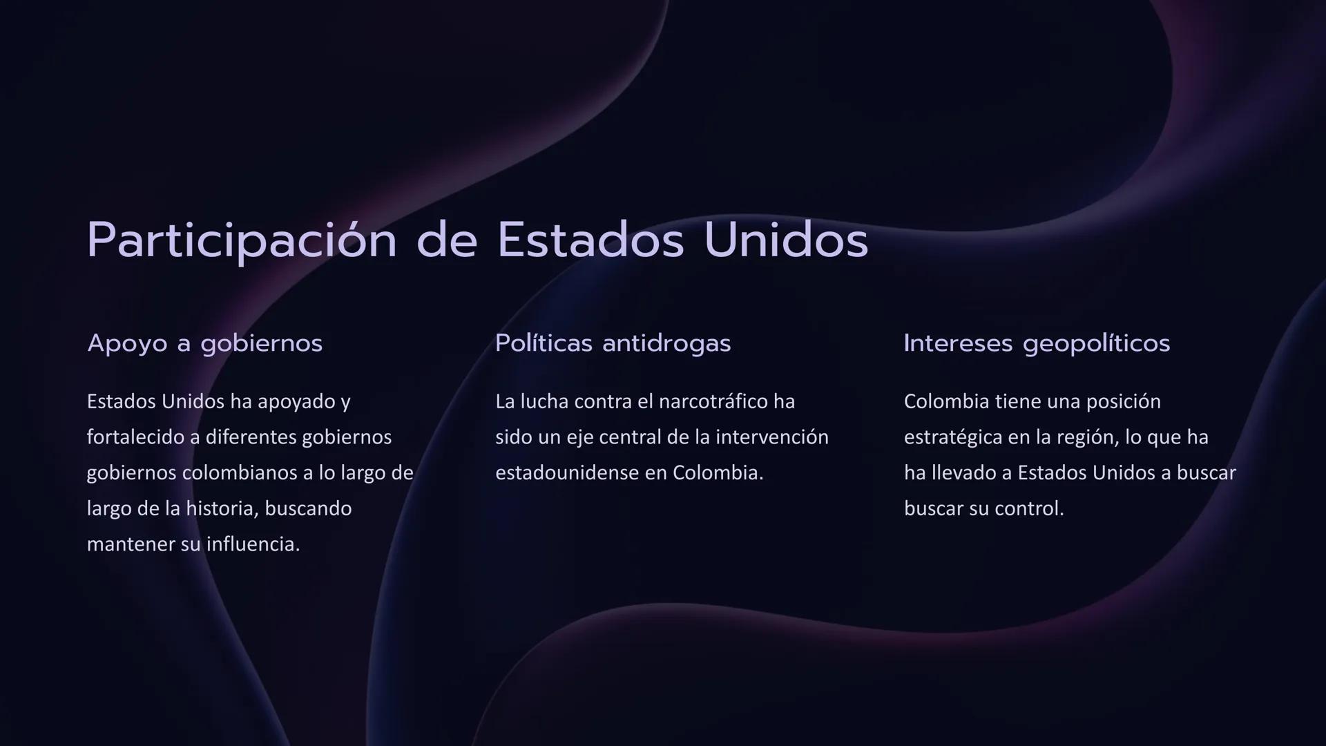 # Relaciones de

# Colombia con

# Estados Unidos

Colombia y Estados Unidos comparten una historia compleja de
influencia e intervención es