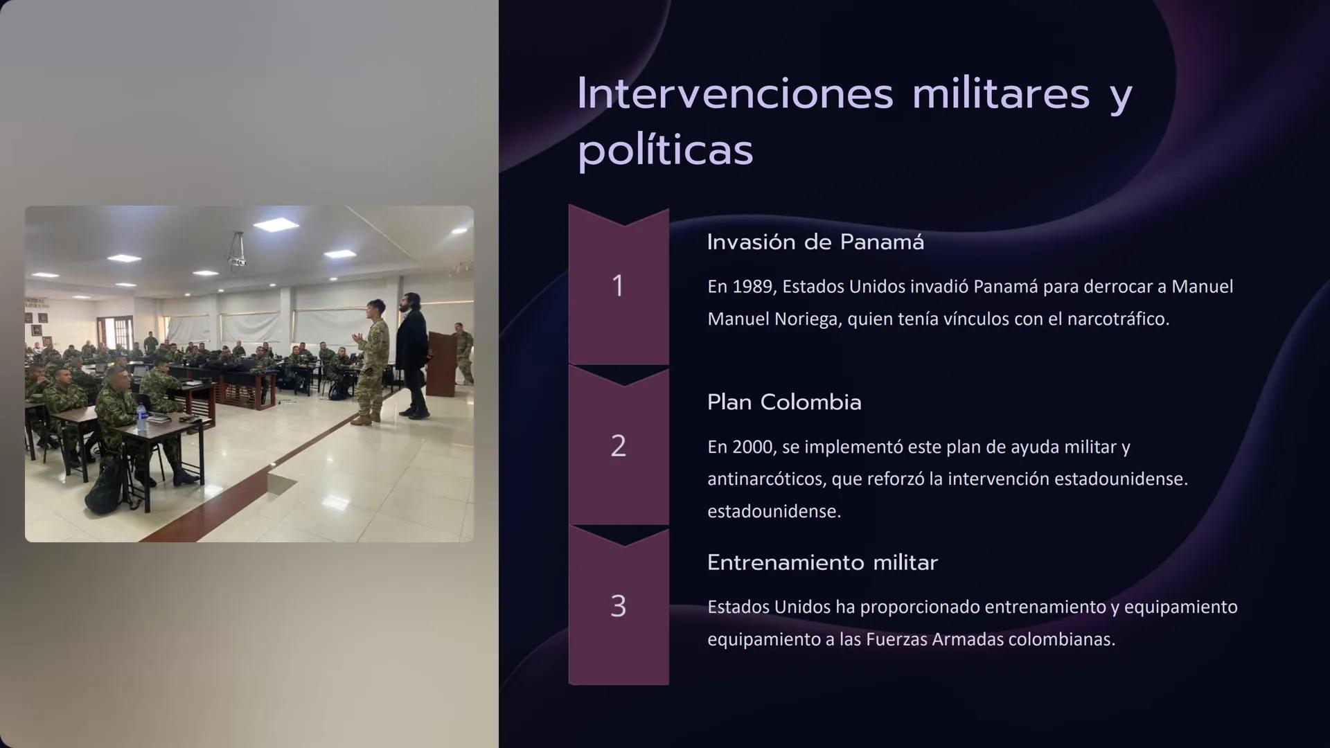 # Relaciones de

# Colombia con

# Estados Unidos

Colombia y Estados Unidos comparten una historia compleja de
influencia e intervención es