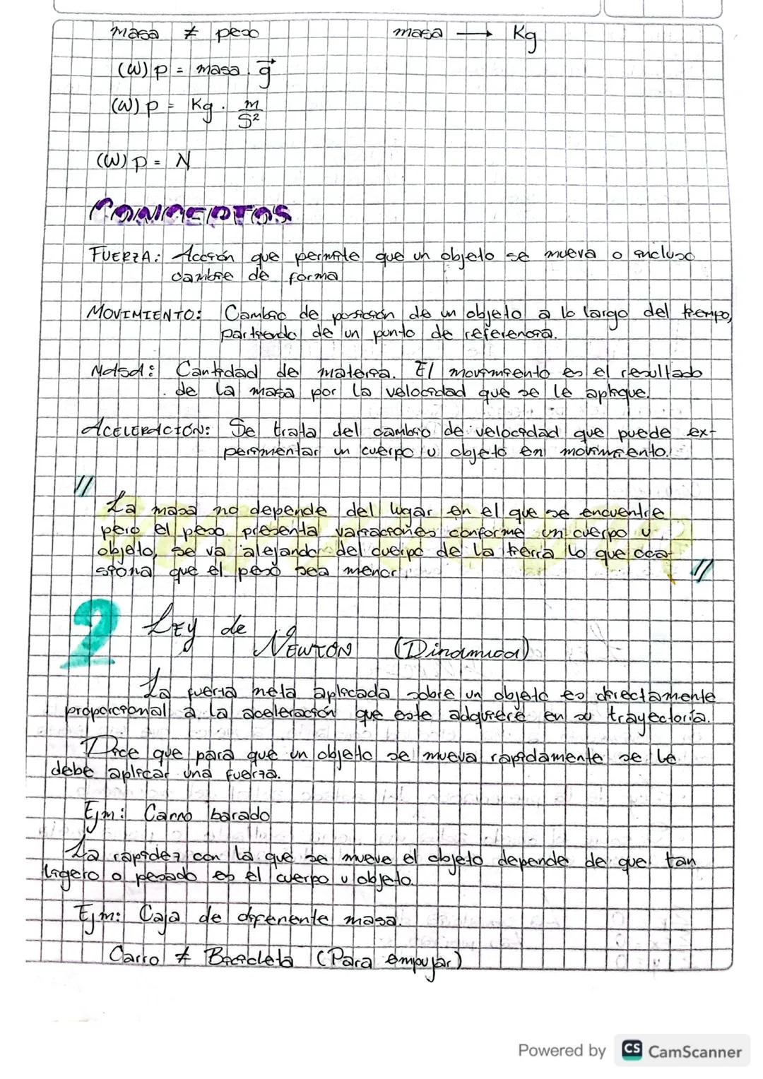De

PRIMERA LEY DE NEWTON (Inercia)
SEGUNDA LEY DE NEWTON (DEVAmica).
TERCERA LEY DE NEWTON (Acción y reacción)

COMPROMISO

Copiar apunten 