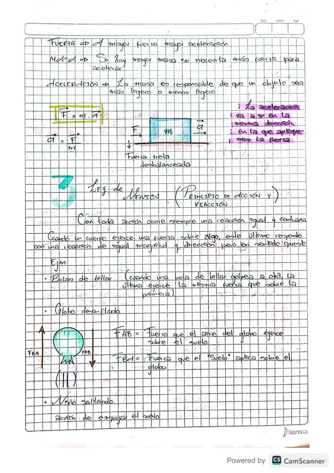 De

PRIMERA LEY DE NEWTON (Inercia)
SEGUNDA LEY DE NEWTON (DEVAmica).
TERCERA LEY DE NEWTON (Acción y reacción)

COMPROMISO

Copiar apunten 