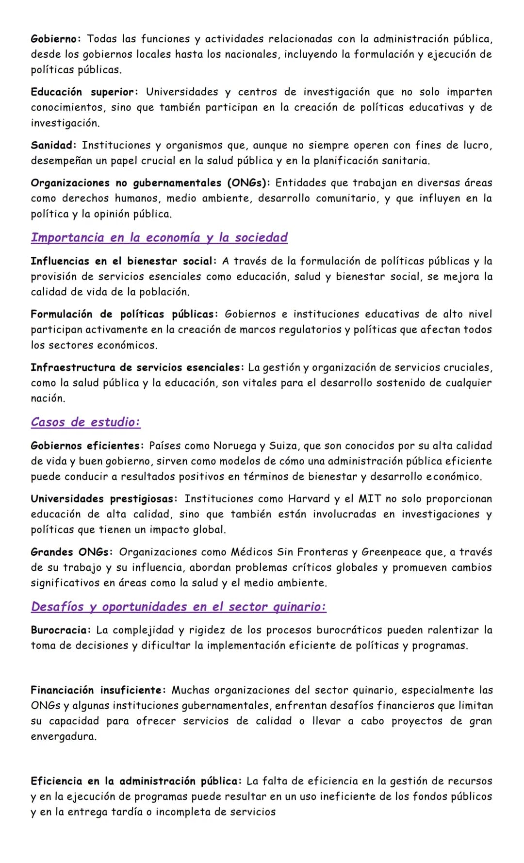 SECTOR CUATERNARIO Y SECTOR QUINARIO DE LA
INTRODUCCIÓN
ECONOMÍA
En el análisis de la estructura económica moderna, los sectores económicos 