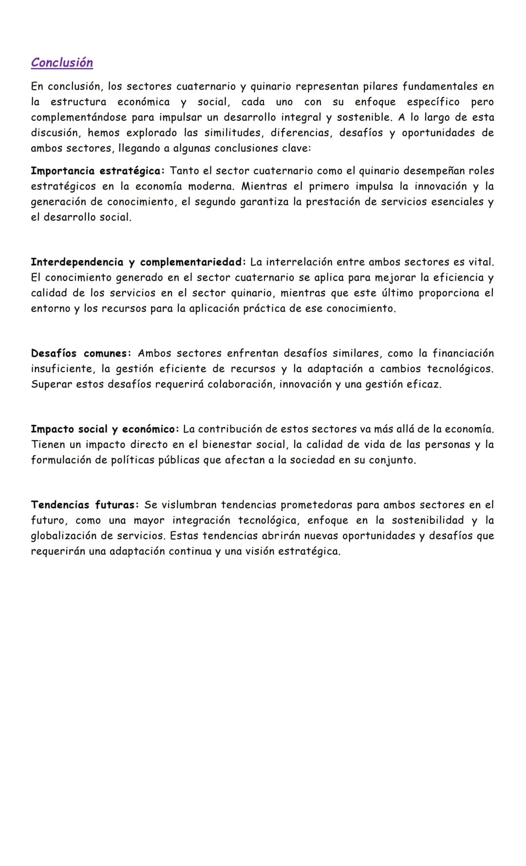 SECTOR CUATERNARIO Y SECTOR QUINARIO DE LA
INTRODUCCIÓN
ECONOMÍA
En el análisis de la estructura económica moderna, los sectores económicos 