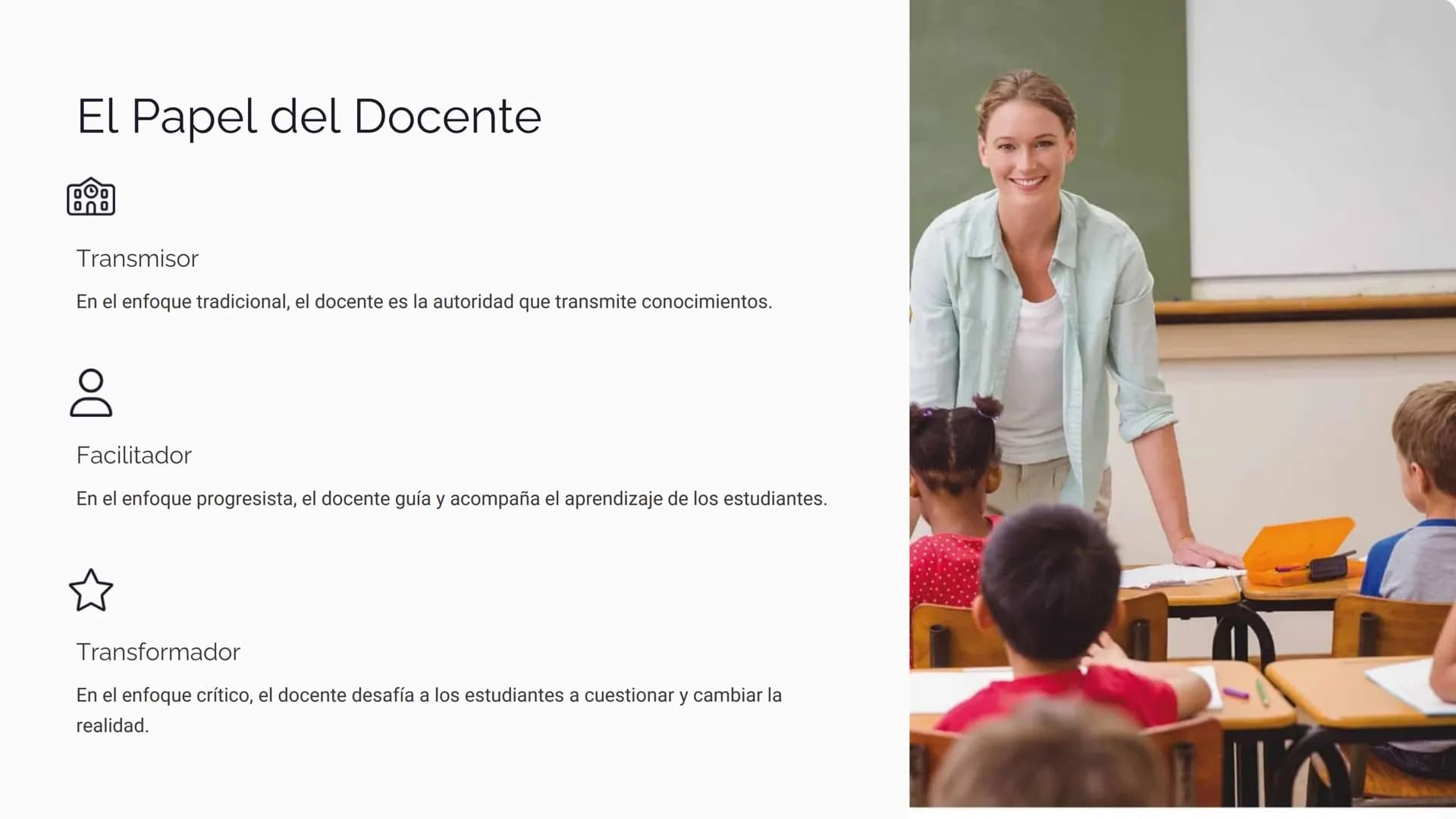 Filosofía de la
Educación
La filosofía de la educación abarca los fines y propósitos de la
educación, las teorías del aprendizaje y los enfo
