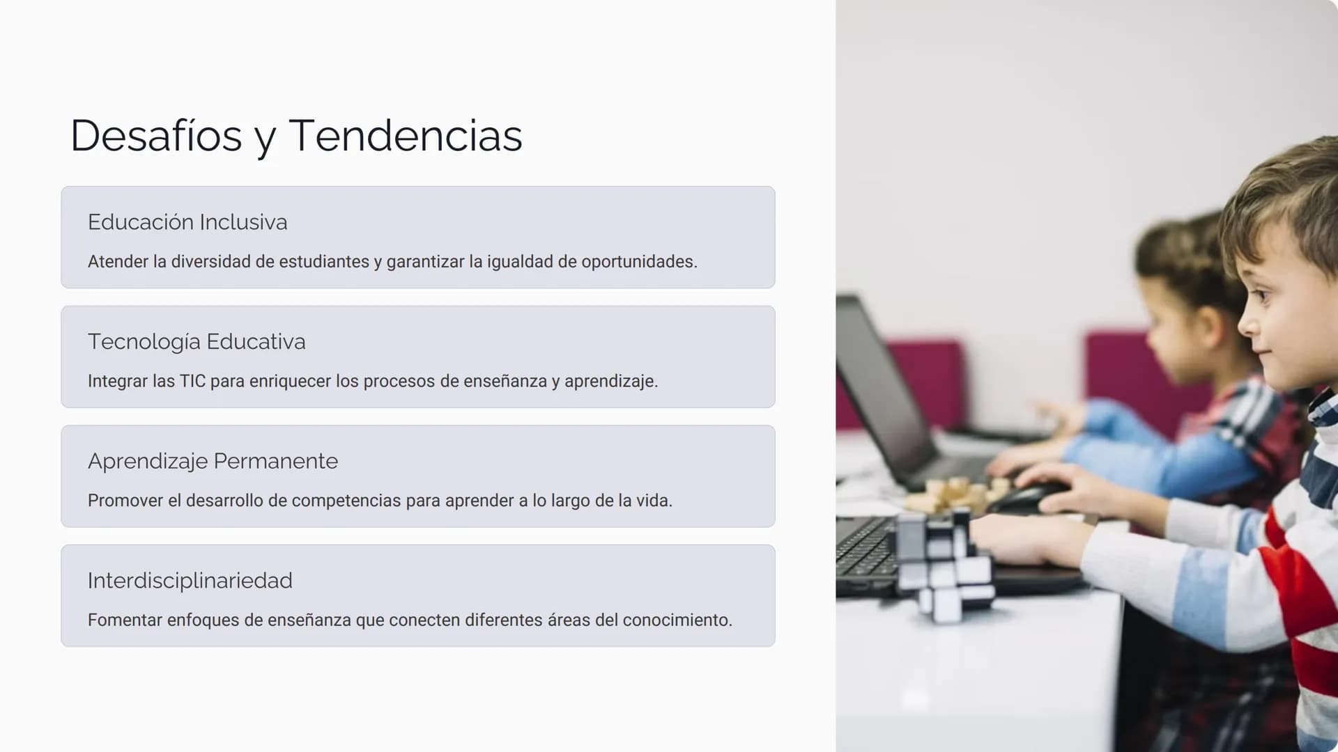 Filosofía de la
Educación
La filosofía de la educación abarca los fines y propósitos de la
educación, las teorías del aprendizaje y los enfo