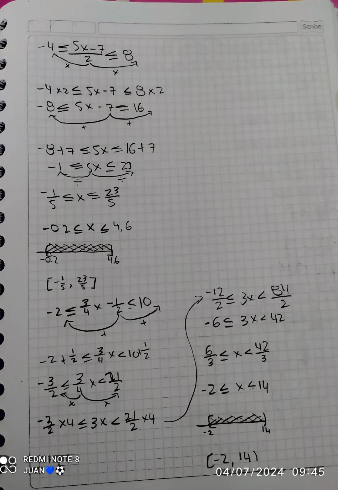 12 02 24

ECUACIONE E INECUACIONES
UNA ECUACION ES UNA IGUALDAD CIERTA PARA ALEN O
ALGUNOS VALORES DE LA INCOGNITA EJEMPLO
ECUACION
5x-4-6
5