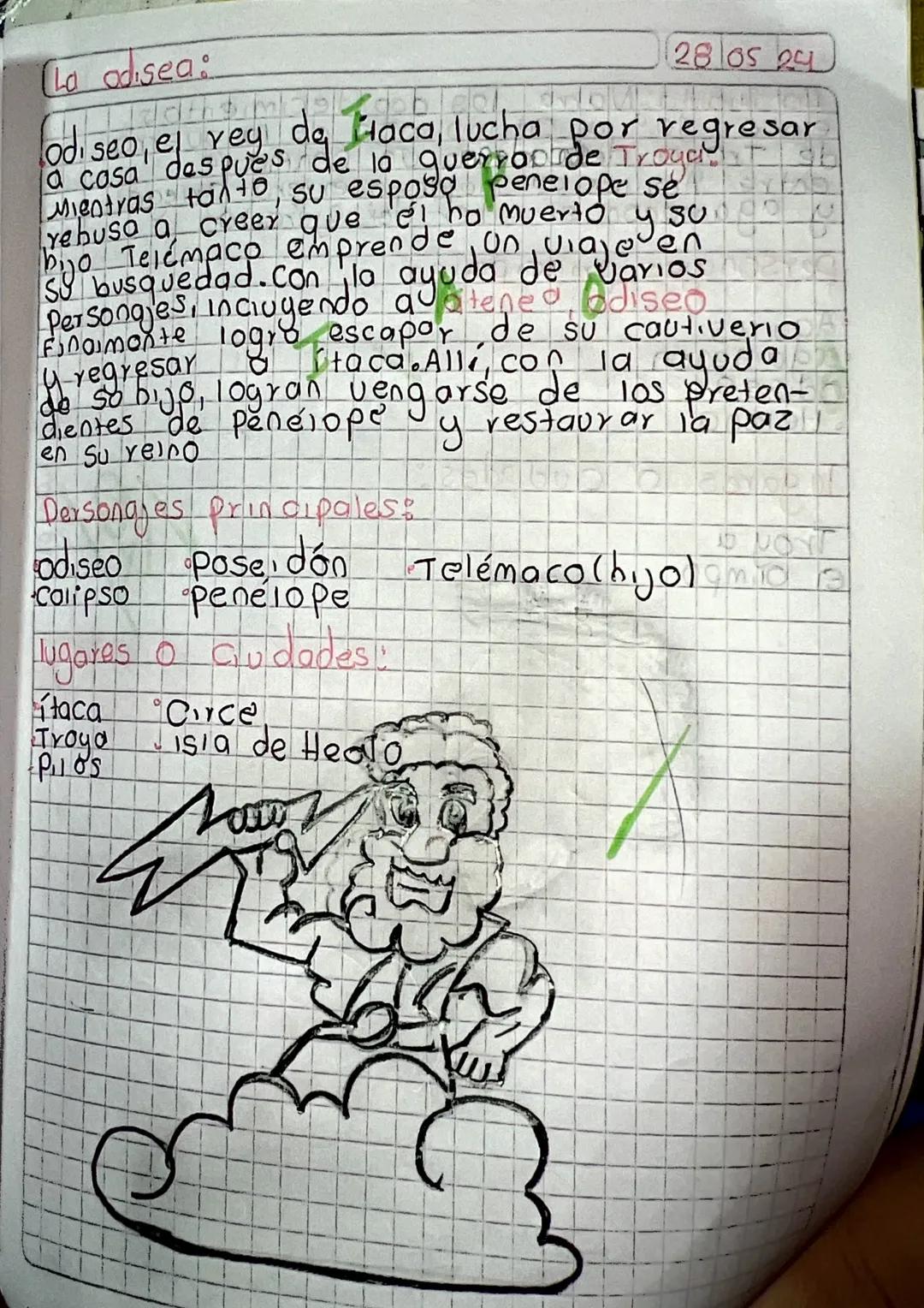 LA ODISEA
Años después de la guerra de Troya, Odiseo (o Ulises en la versión latina del
texto) se cree muerto al llevar demasiado tiempo sin