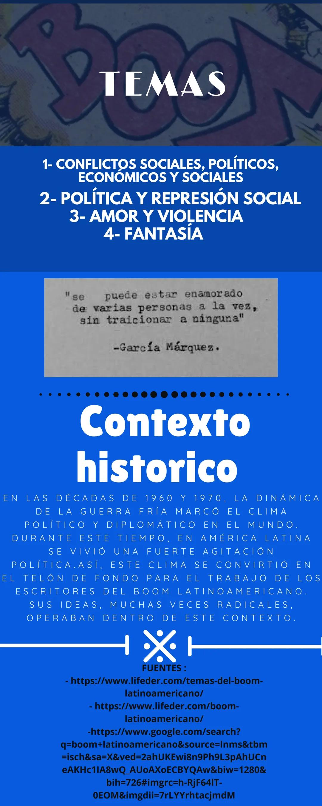 + BOOM +
LATINOAMERICANO
ES UN
FENÓMENO
LITERARIO QUE
SURGIÓ ENTRE
LA DÉCADA DEL
´60 Y DEL '70 Y
QUE CONSISTIÓ
EN EL
AFLORAMIENTO
DE LA
NARR