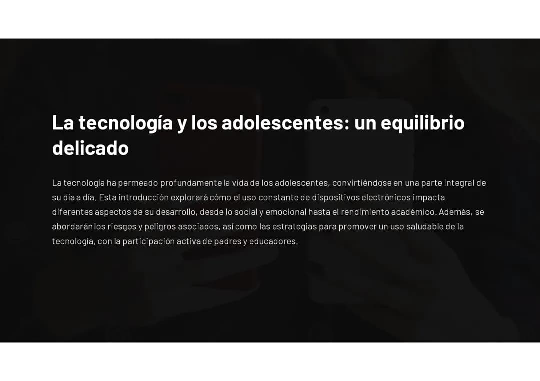 La tecnología 