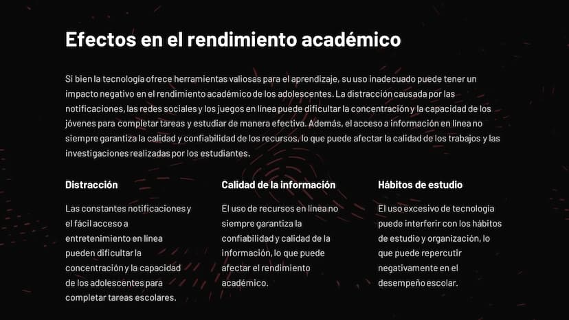 La tecnología y los adolescentes: un equilibrio
delicado
La tecnología ha permeado profundamente la vida de los adolescentes, convirtiéndose