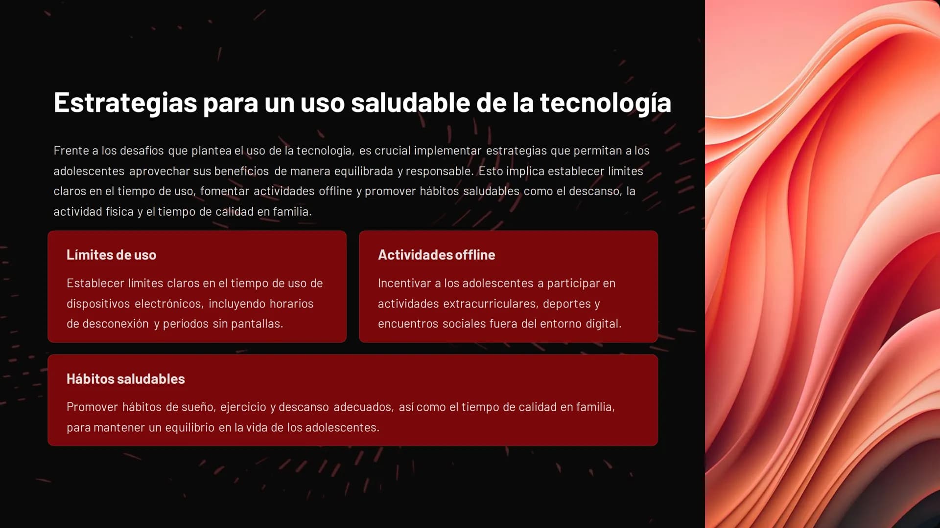 La tecnología y los adolescentes: un equilibrio
delicado
La tecnología ha permeado profundamente la vida de los adolescentes, convirtiéndose