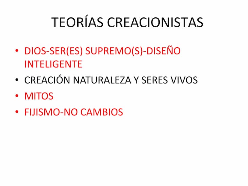 EVOLUCIÓN DE LA CÉLULA
TEORÍA CREACIONISTA
BIG BANG TO BIG RIP
TEORÍA DEL BIG BANG BIG CRUNCH
TEORÍA QUIMIOSINTÉTICA DE OPARIN
TEORÍA DE LA 
