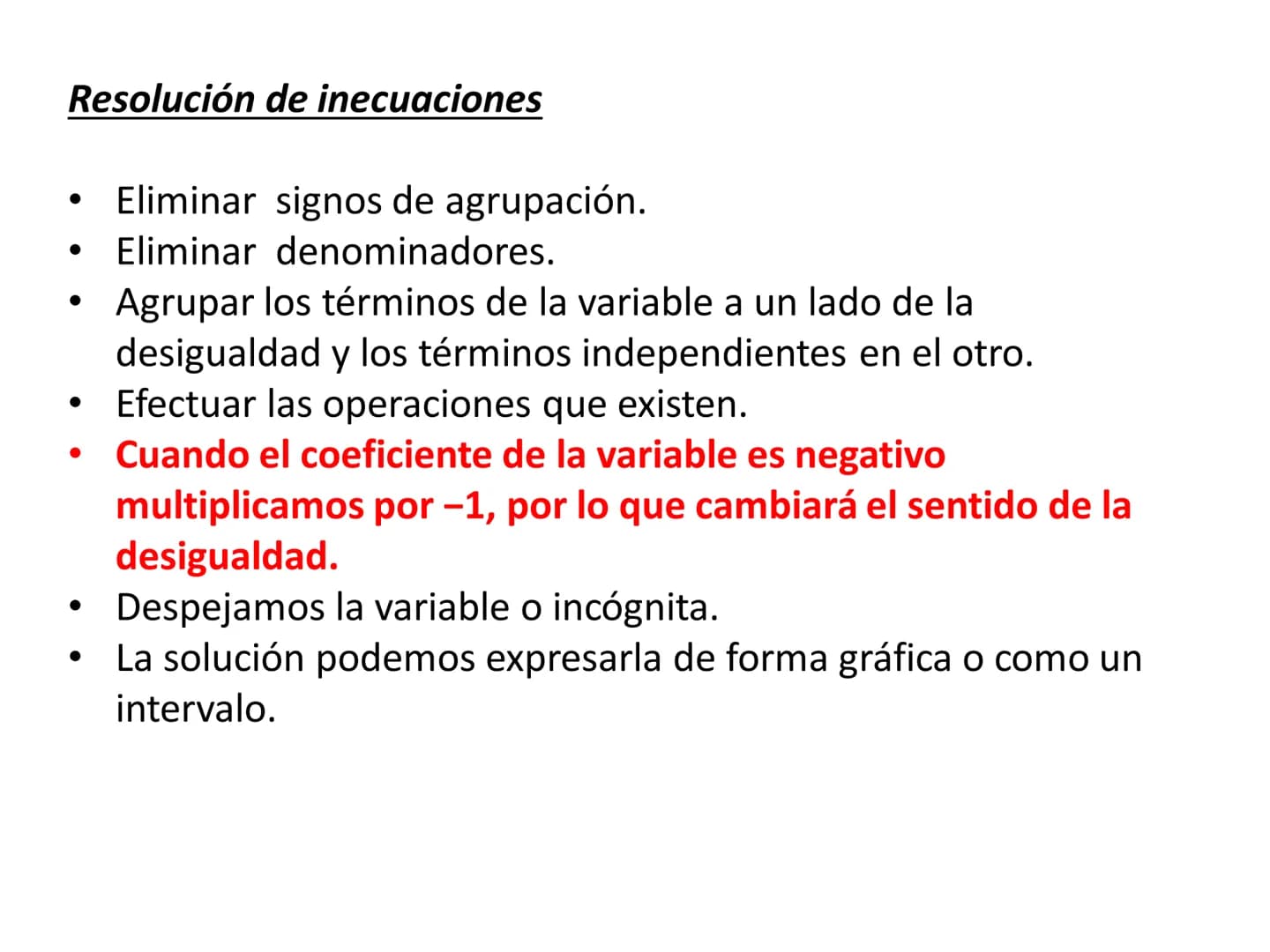 Funciones y
Ecuaciones
lineales La función lineal es del tipo: y = mx
m es la pendiente de la recta, si m>0 la función es
creciente y el áng