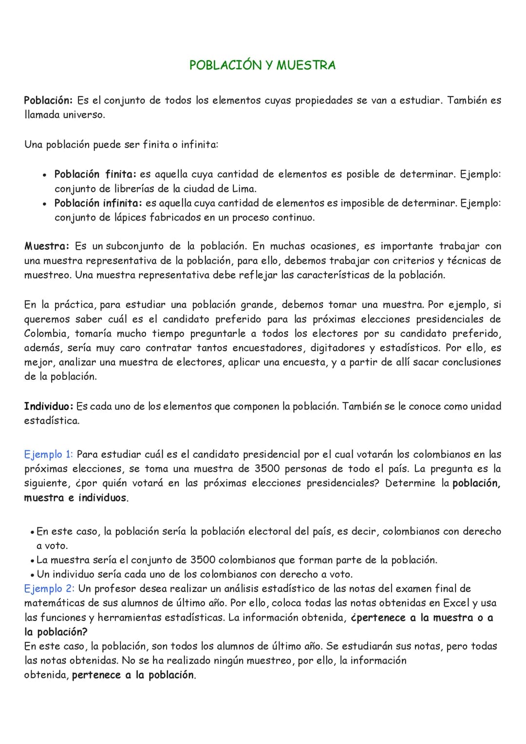Población y muestra 