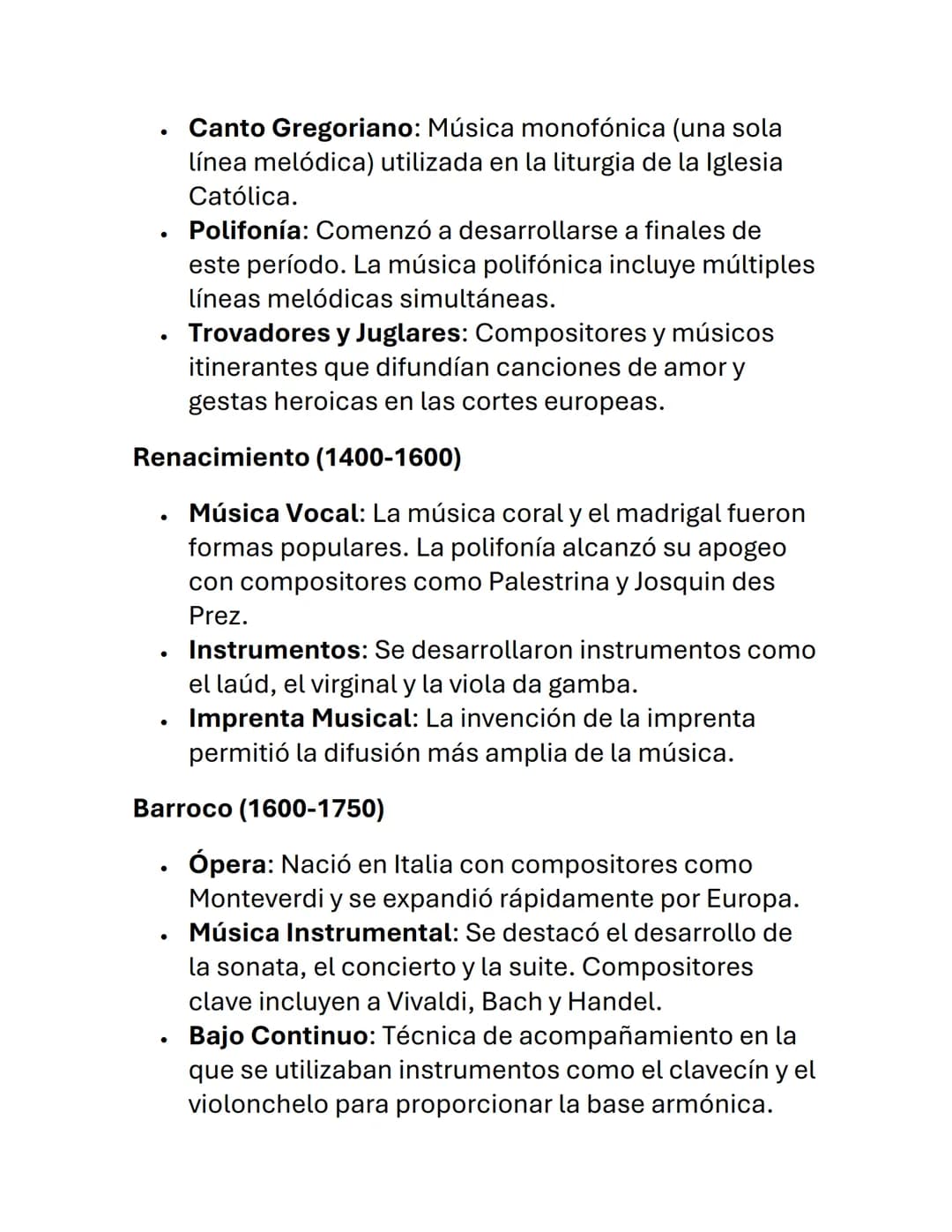 HISTORIA DE
LA MÚSICA
La historia de la música es una vasta y fascinante
disciplina que abarca la evolución de la música a lo largo
de los s