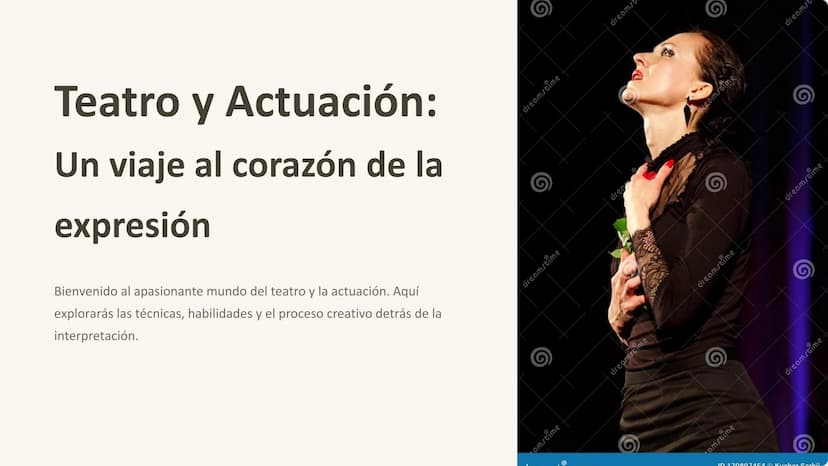 Teatro y Actuación:
Un viaje al corazón de la
expresión
Bienvenido al apasionante mundo del teatro y la actuación. Aquí
explorarás las técni