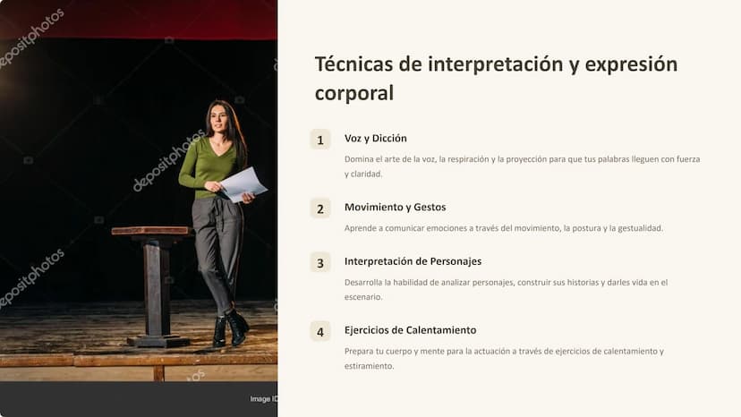 Teatro y Actuación:
Un viaje al corazón de la
expresión
Bienvenido al apasionante mundo del teatro y la actuación. Aquí
explorarás las técni