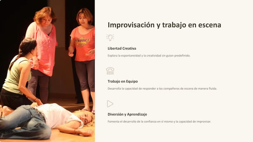 Teatro y Actuación:
Un viaje al corazón de la
expresión
Bienvenido al apasionante mundo del teatro y la actuación. Aquí
explorarás las técni
