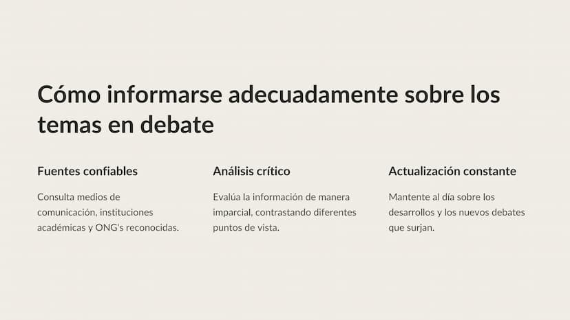 La importancia de
la participación
ciudadana en
debates políticos
La participación activa de los ciudadanos en debates y discusiones
sobre t