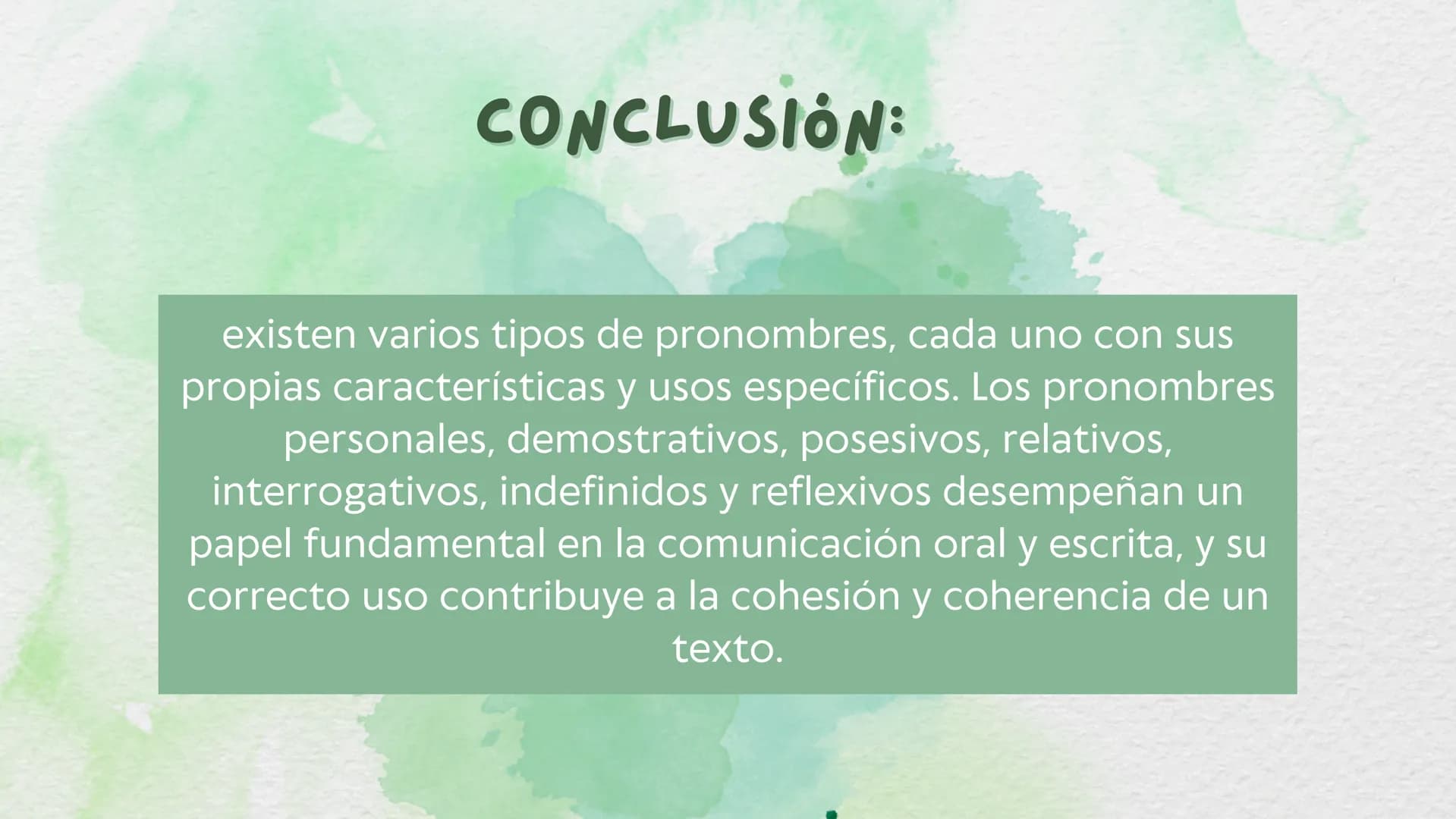 M
PRONOMBRES: TIPOS Y
EJEMPLOS
Equipo: 7 INTRODUCCIÓN:
Los pronombres son una
categoría fundamental en la
gramática de cualquier idioma,
inc