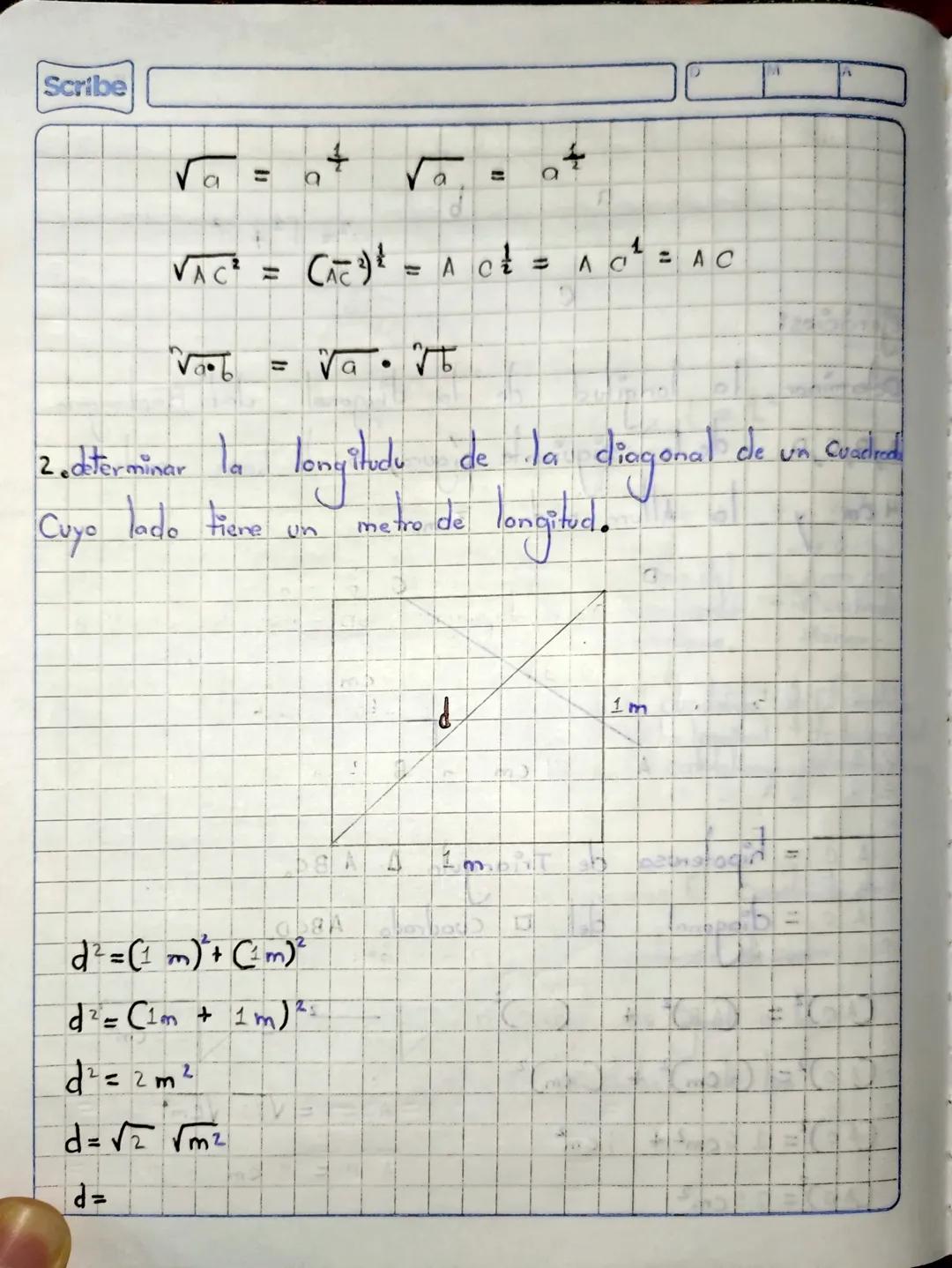 Scribe

9
u2

Teorema de

Pitágoras.

25 u2

A=Lx L=12

25 u² = 16u2 + 9u2
↓
Area del
Area de
Area del
Cuadrado = cuadrado + Cuadrado
16u2
M