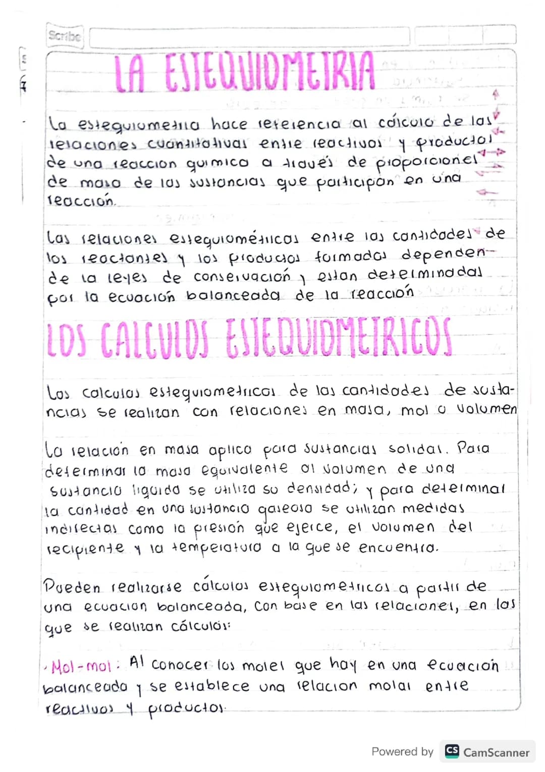 LA ESTEQUIOMETRIA