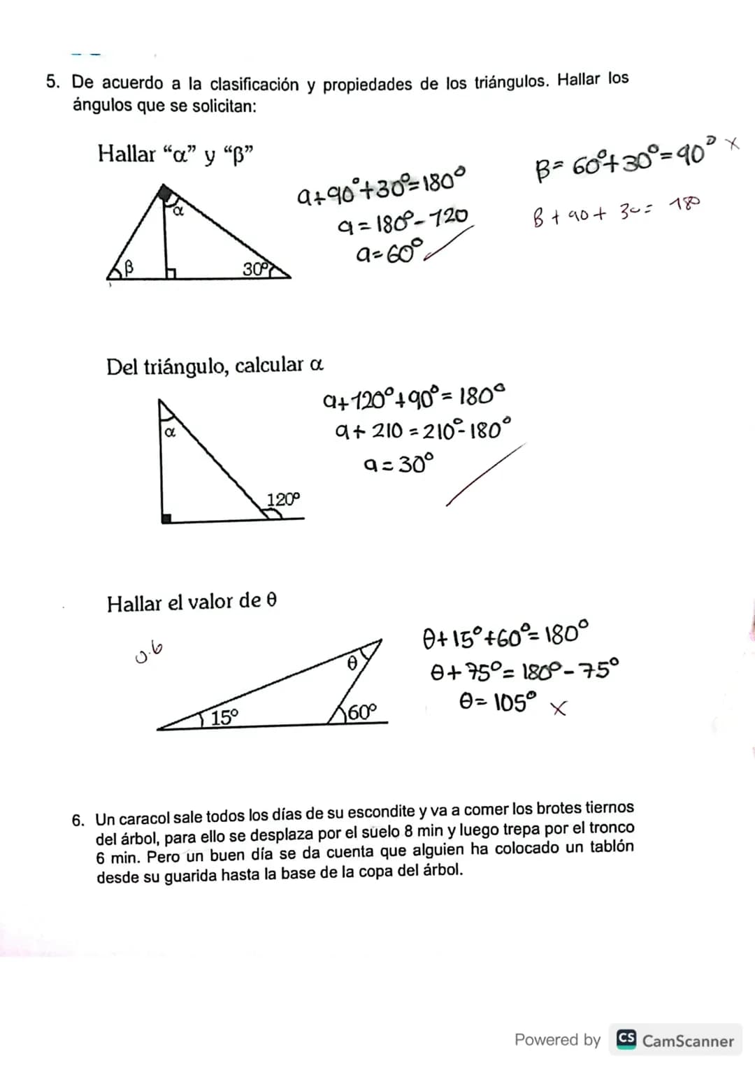 0-83
1. Señala el nombre del tipo de ángulo correcto en cada figura:
63
27 +63 = 90°
Angulo complementamo
54
54126° 180°
Angulo suplementari