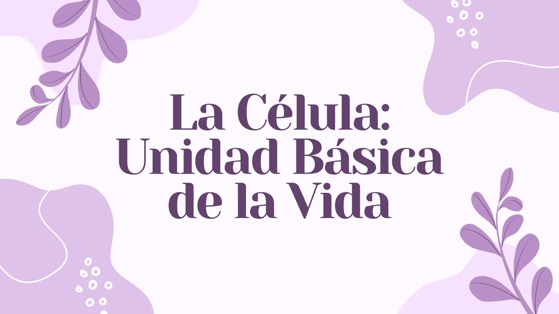 La Célula:
Unidad Básica
de la Vida Diversidad
Celular
Existen dos tipos principales de células:
procariotas y eucariotas. Las células
proca