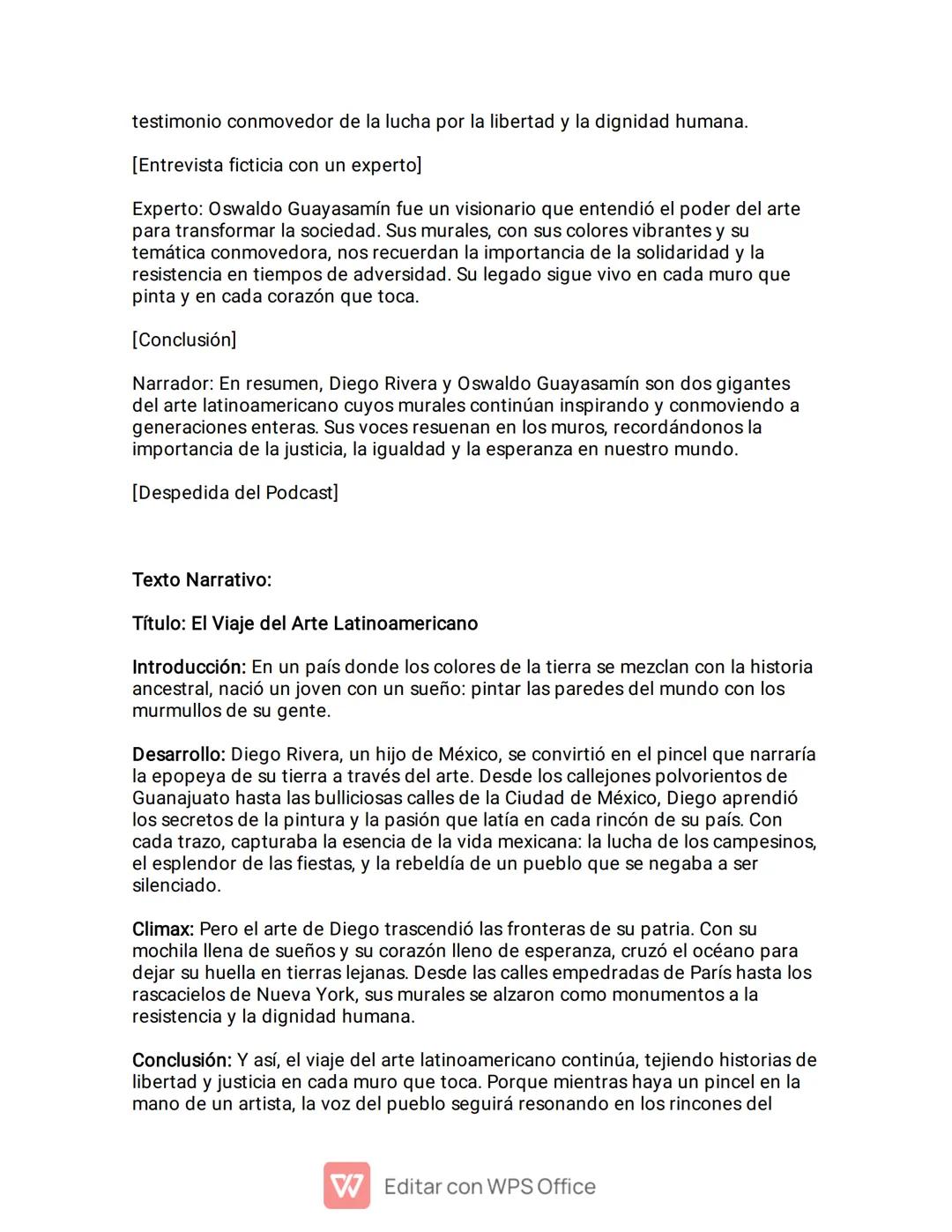 PLAN DE SUPERACION
[Encabezado] Diferencia entre Grafiti y Muralismo
[Sección 1: Grafiti]
•
•
•
•
•
Definición: Arte callejero que se realiz