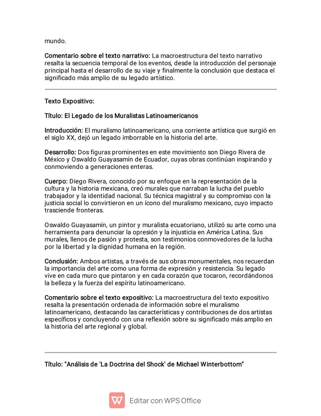 PLAN DE SUPERACION
[Encabezado] Diferencia entre Grafiti y Muralismo
[Sección 1: Grafiti]
•
•
•
•
•
Definición: Arte callejero que se realiz