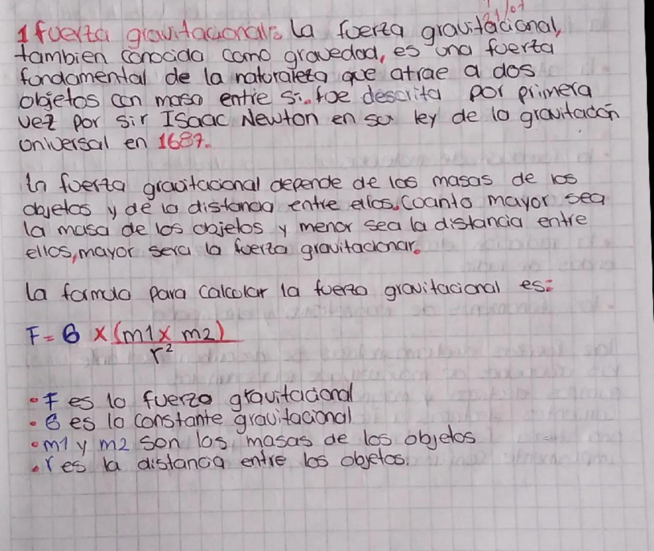 21/07
# 1 fuerta gravitacionals la fuerza gravitacional,
tambien conocida como gravedad, es una fuerta
fundamental de la naturaleza que atra
