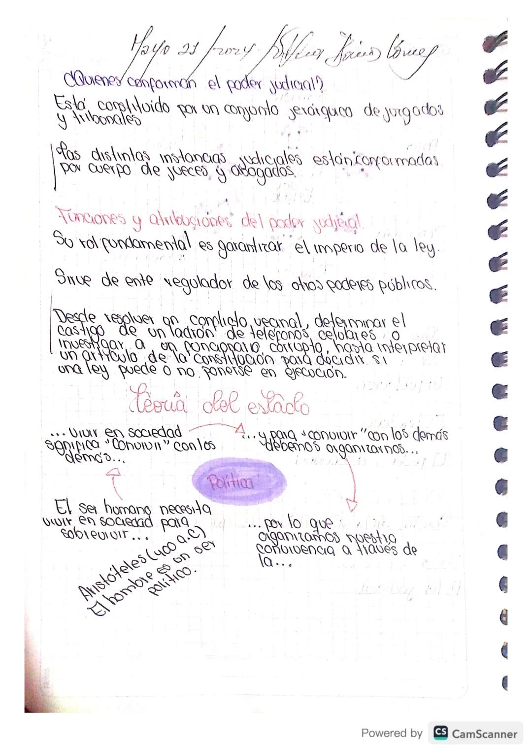 21
Mayo 23 froy Billing Your lowes
CQuienes conforman el poder judicial?
Esta conplituido por un conjunto jeroiquico de jurgados
y tribonate