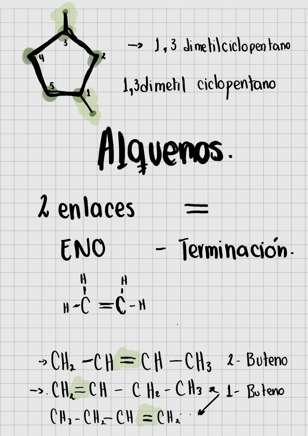 AICANOS.
Metano -
1 Enlace
L
CH4
[ANO]
H
H - C-H
1
Heptano
CH¸¯¯ CH₂¯¯ CH₂¯ CH‚¯ CH₂ CH₂ CH₂
Raices numeras para caderias de carbono y sus r