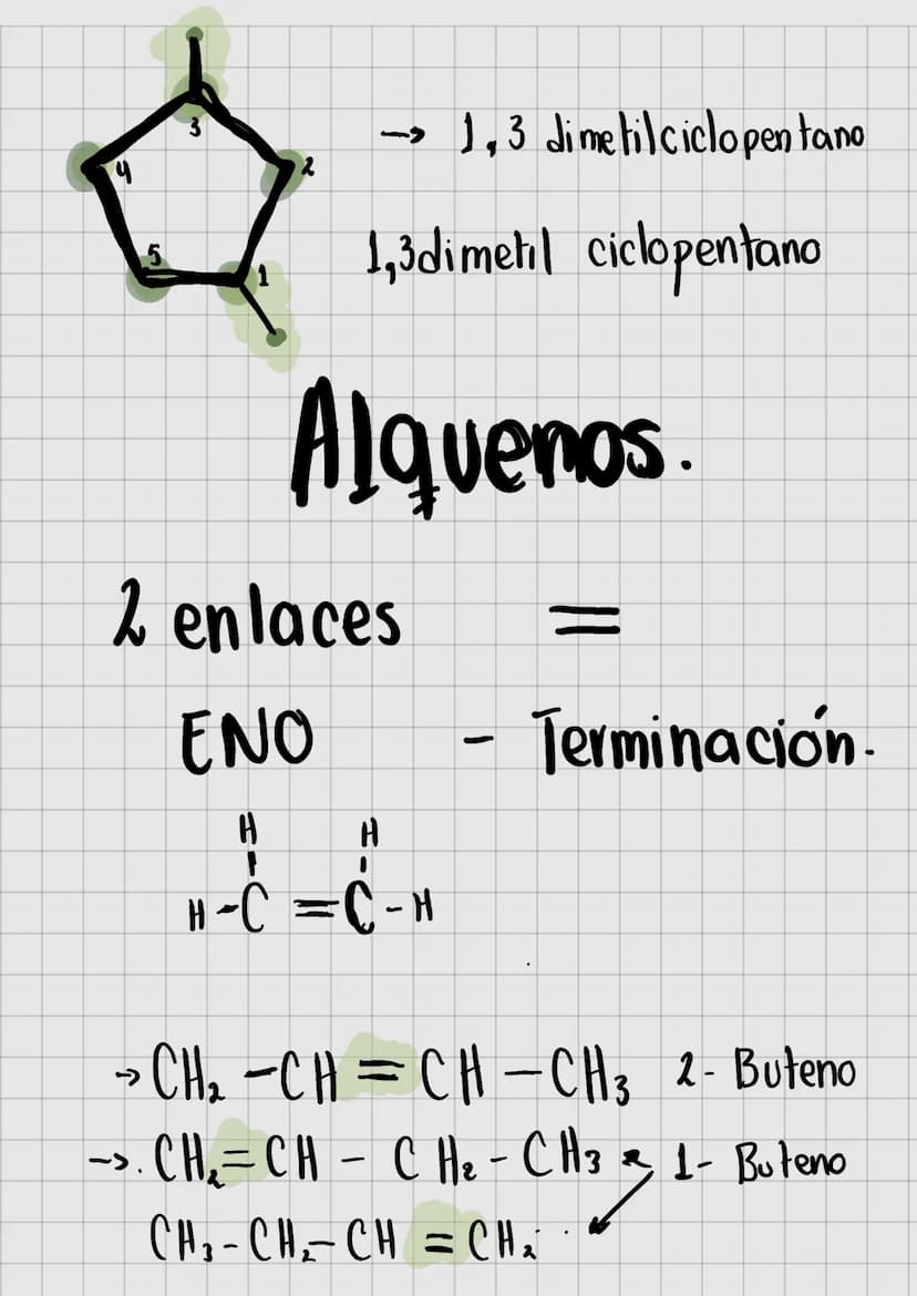 AICANOS.
Metano -
1 Enlace
L
CH4
[ANO]
H
H - C-H
1
Heptano
CH¸¯¯ CH₂¯¯ CH₂¯ CH‚¯ CH₂ CH₂ CH₂
Raices numeras para caderias de carbono y sus r