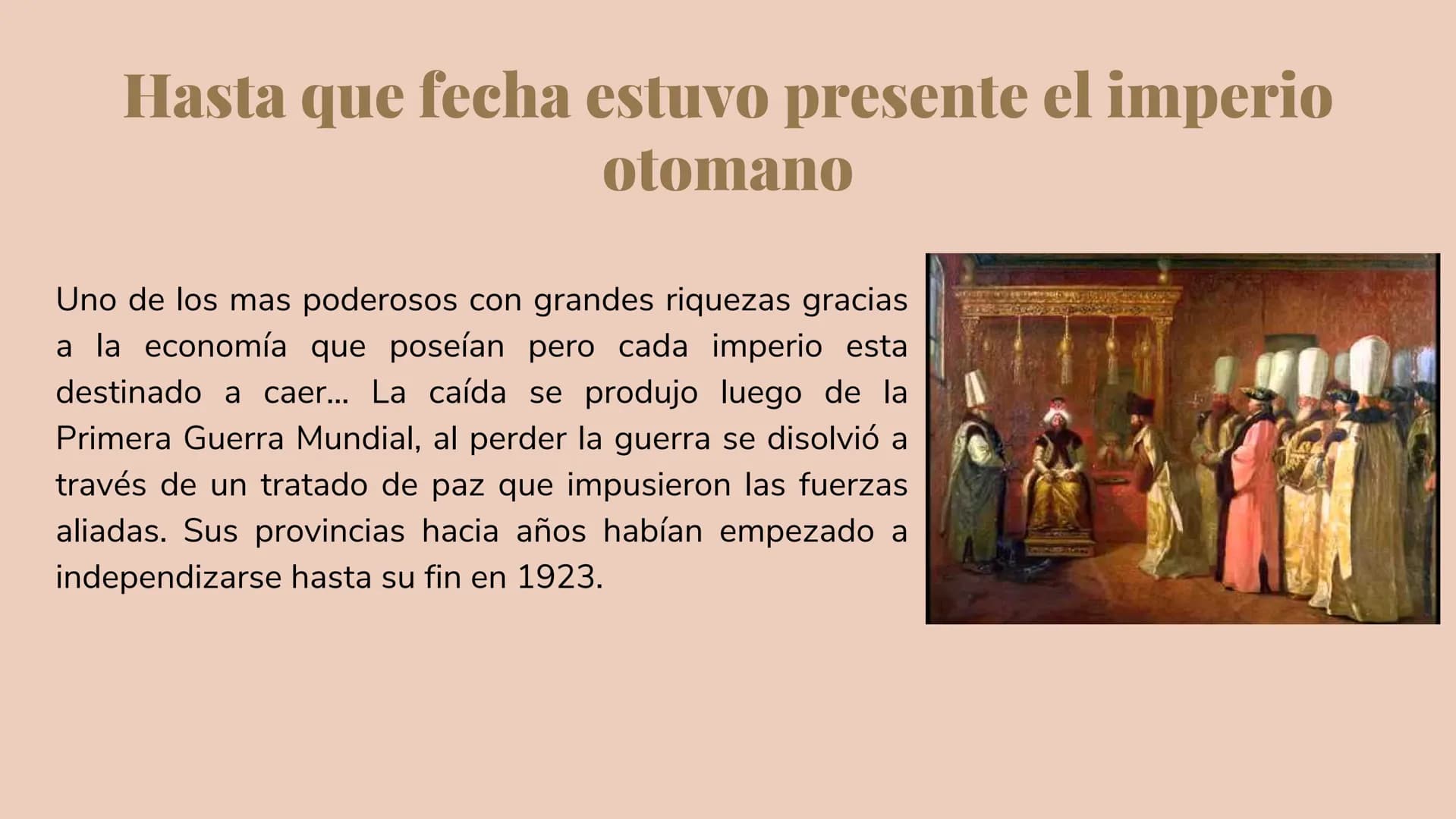 El imperio otomano
C⭑
ANA VICTORIA LONDOÑO, SOFIA VELEZ, VALENTINA SEVILLANO ¿Que fue el Imperio Otomano?
El Imperio otomano, oficialmente S