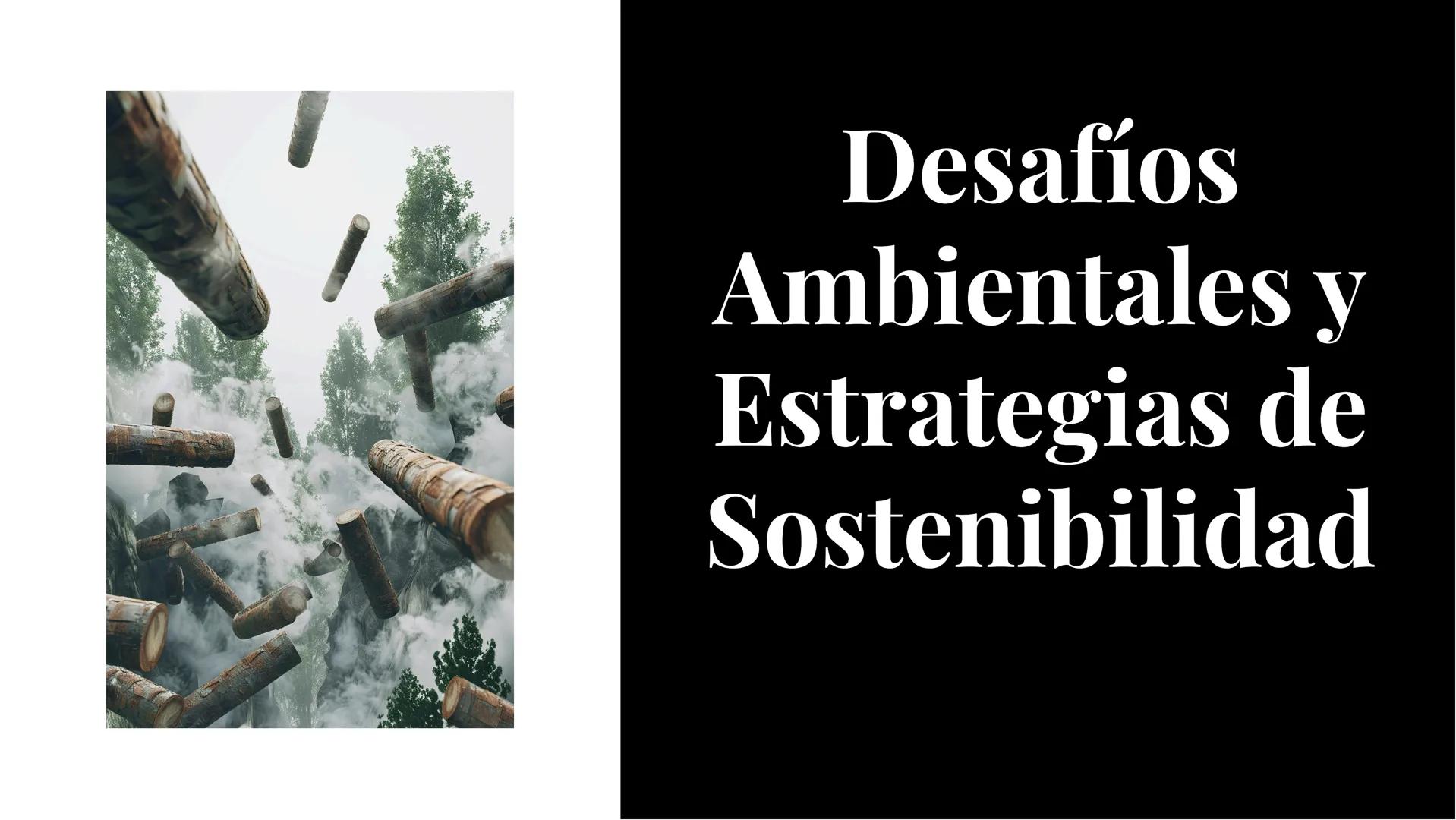 Desafíos
Ambientales y
Estrategias de
Sostenibilidad Introducción
Los desafíos ambientales actuales
requieren de estrategias de
sostenibilid