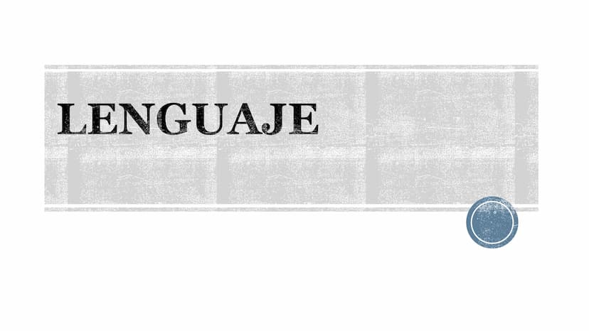 LENGUAJE ¿QUÉ ES?
B
Es un proceso cognitivo.
El lenguaje es un sistema de signos a través del cual
los individuos se comunican entre sí, es 