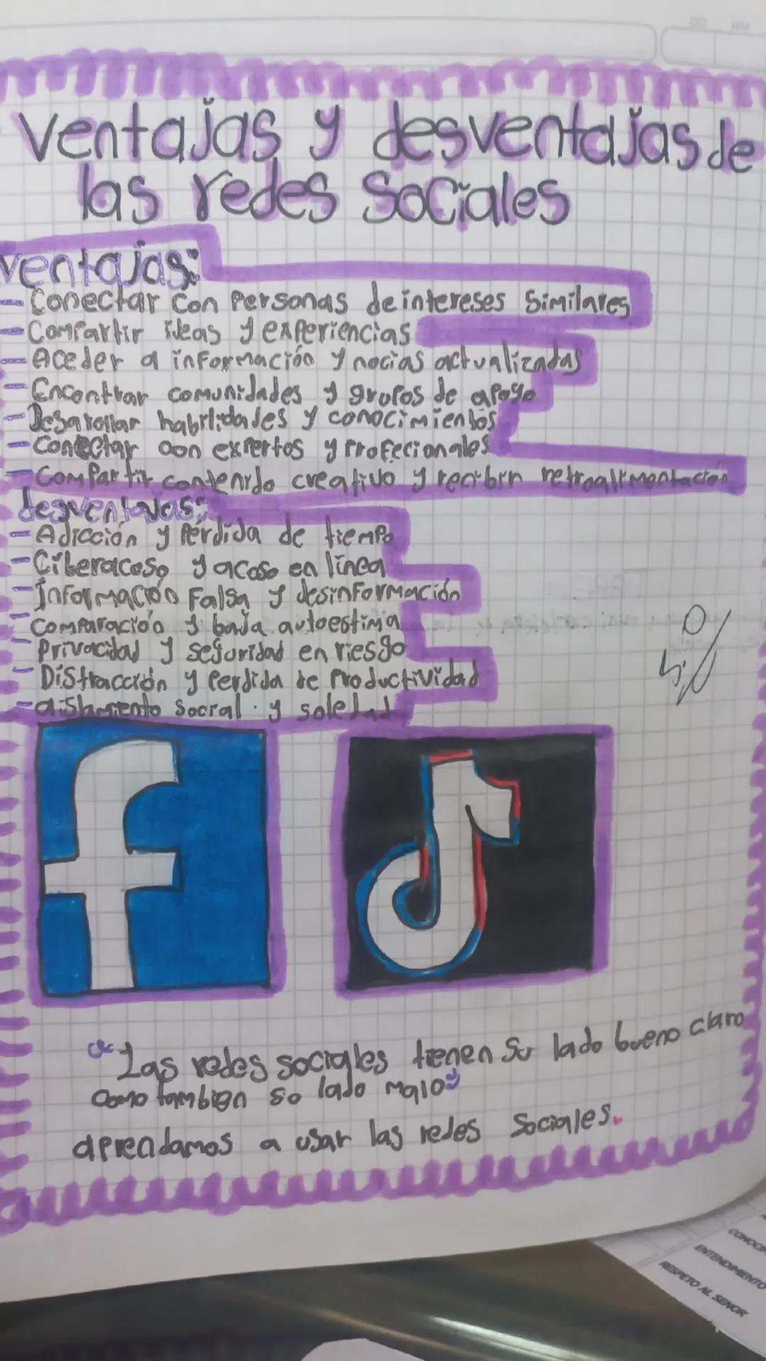 Ventajas y desventajas de
las redes sociales
ventajas:
-Conectar Con Personas de intereses Similares
•Compartir ideas y experiencias!
Aceder