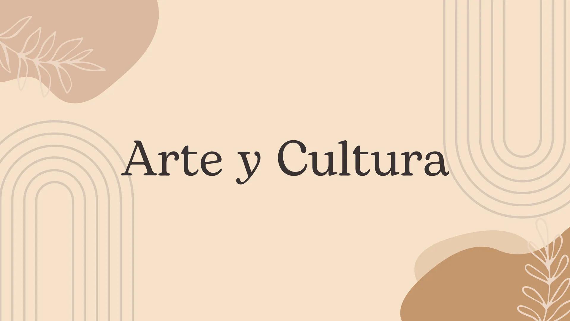 # Arte y Cultura # Importancia del Arte y la Cultura

• Expresión Creativa: Proporcionan medios para expresar emociones, ideas y
experiencia