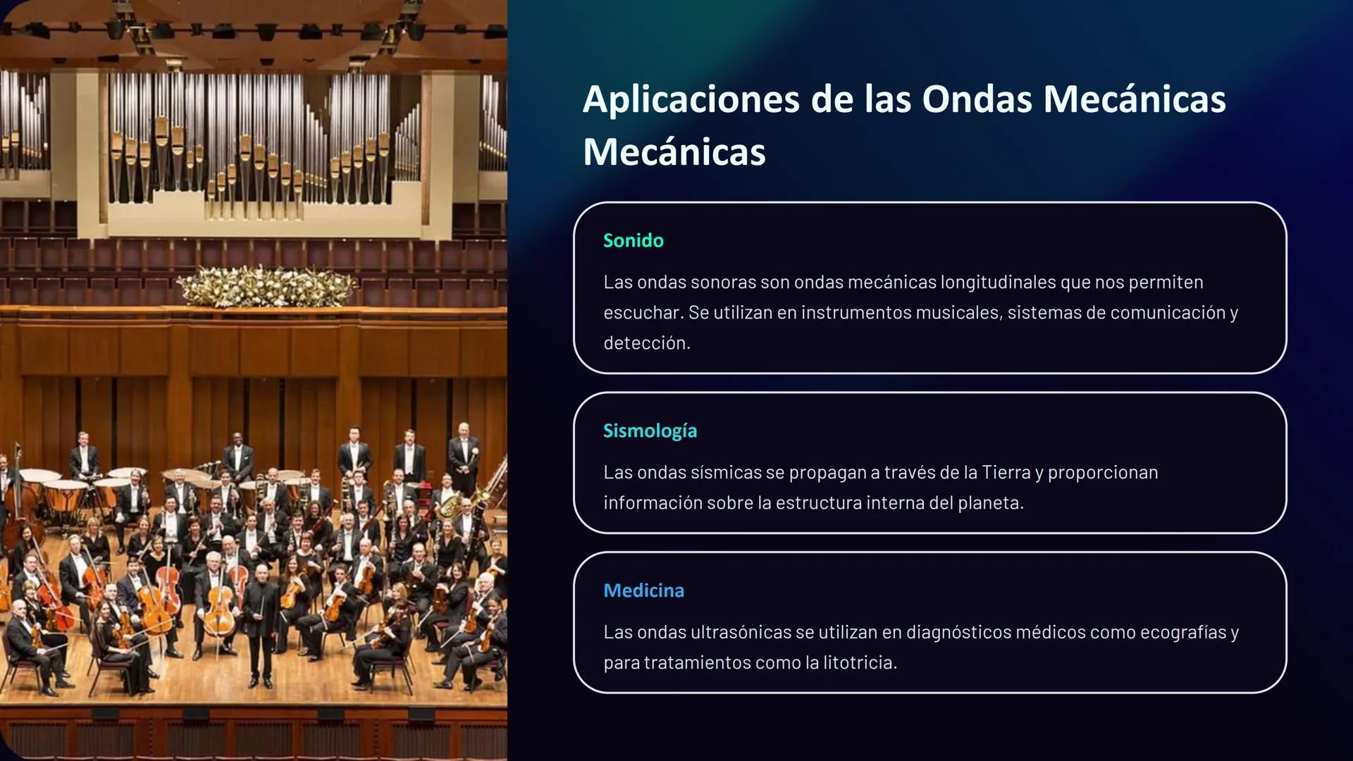 las Ondas Mecánicas
Mecánicas
Las ondas mecánicas son perturbaciones que se propagan a través
de un medio material. Requieren un medio elást