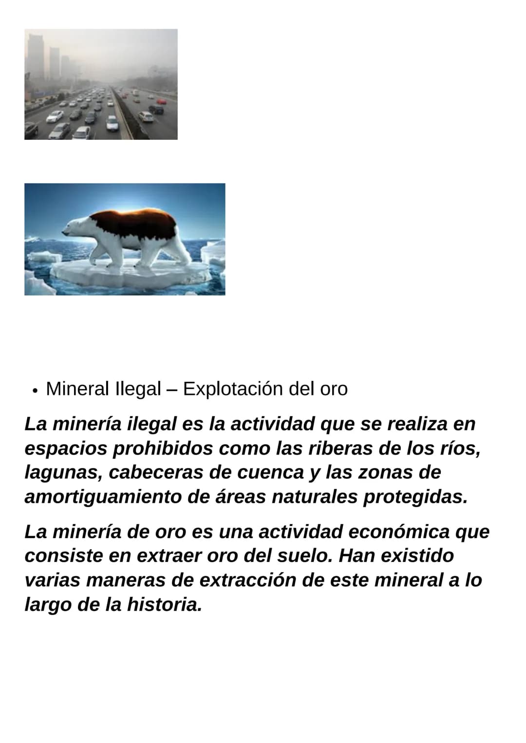 Problemática Ambiental
son todas esas realidades que amenazan de forma
inequívoca la estabilidad, salud y supervivencia de
los seres vivos, 