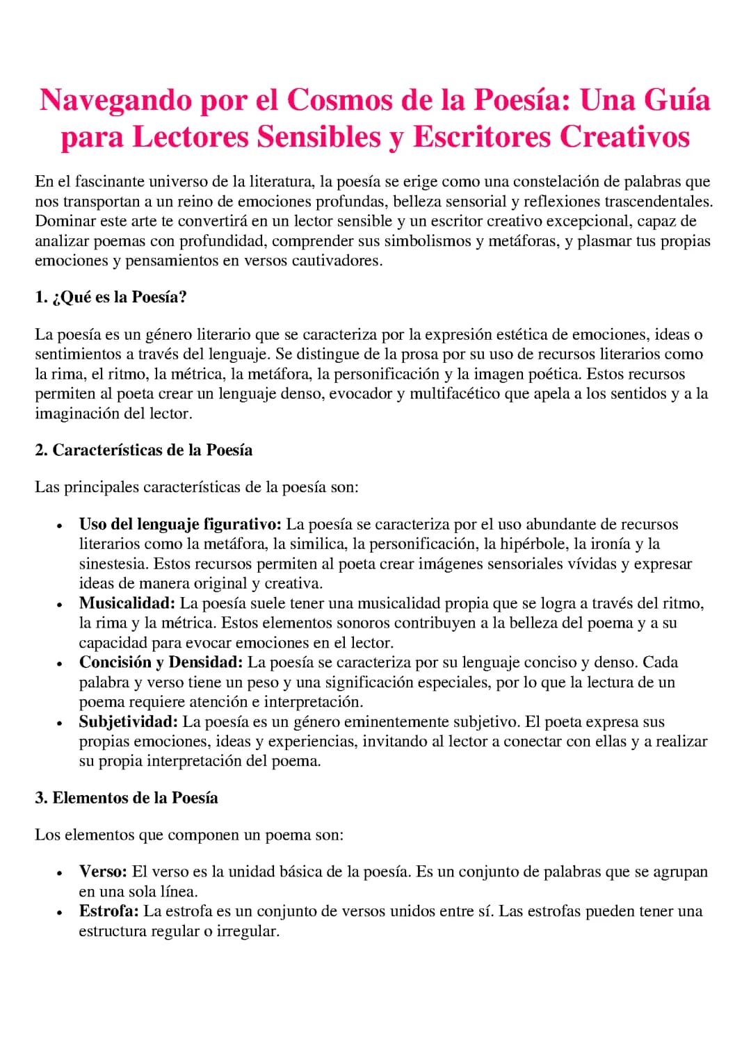LA POESÍA