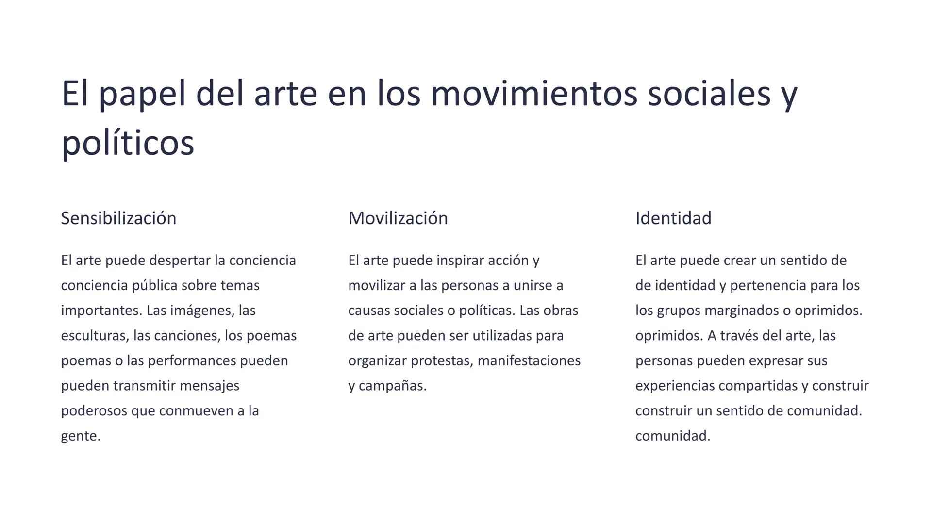 # Arte y Política: El Poder
# Poder del Arte como
# como Herramienta de
# de Protesta y Cambio
# Cambio Social

Garner

El arte, en todas su