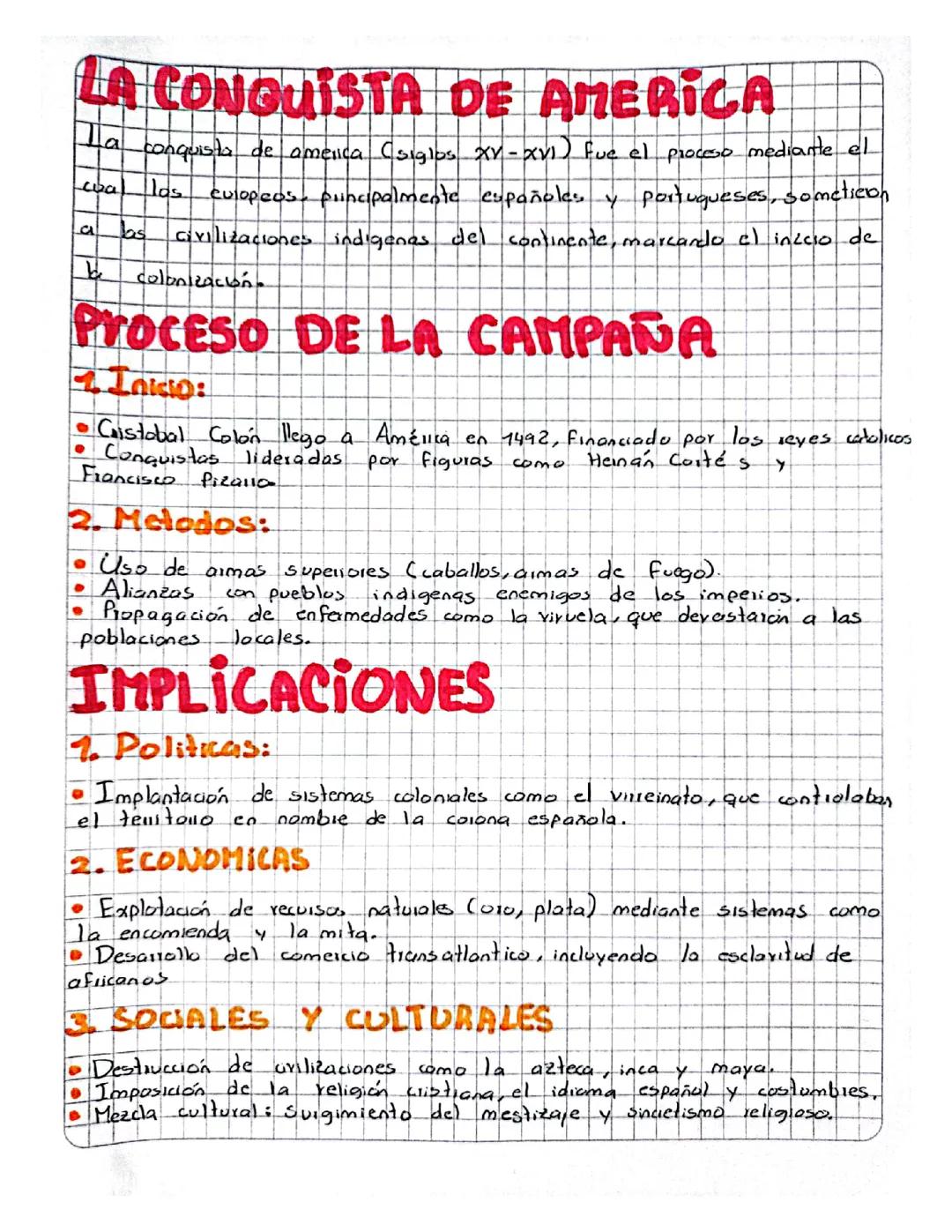 La conquista de América