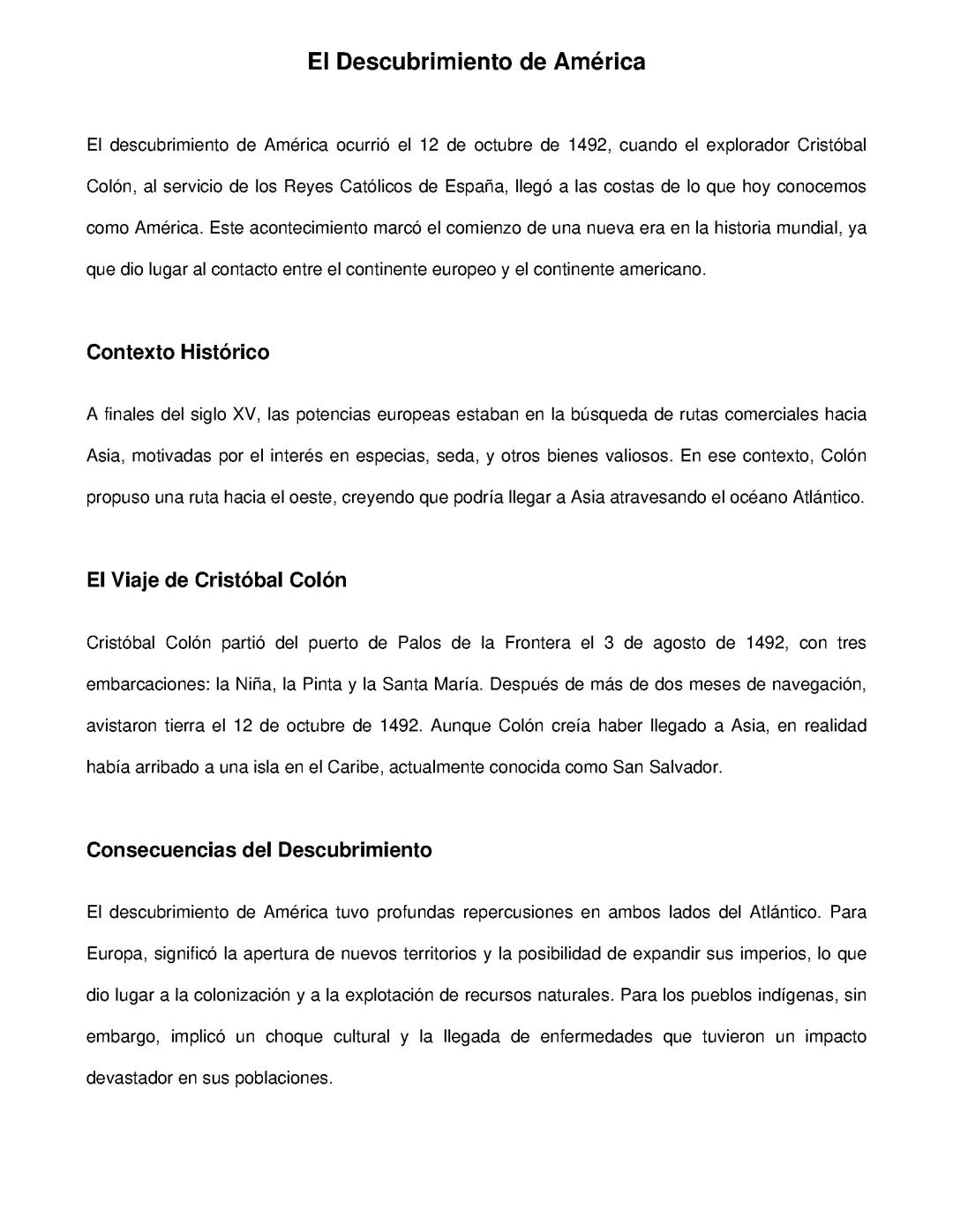 El descubrimiento de América: Una historia que cambió el mundo